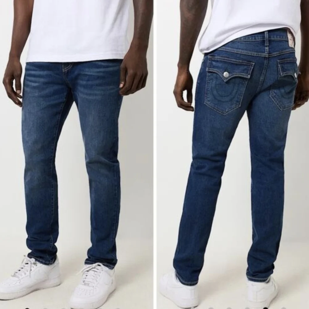True Religion Rocco Relaxed Skinny Fit Denim Jeans Mens Size 34